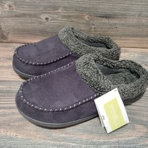 ULTRAIDEAS Men's Moccasin Suede Slippers with Cozy Memory Foam & Fuzzy